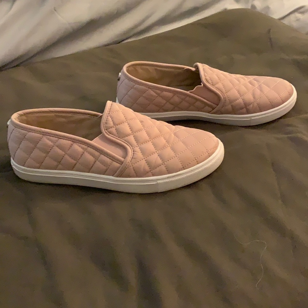 Pink slip on Steve Madden sneakers